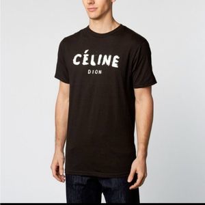 New with tags Reason Céline dion black t shirt